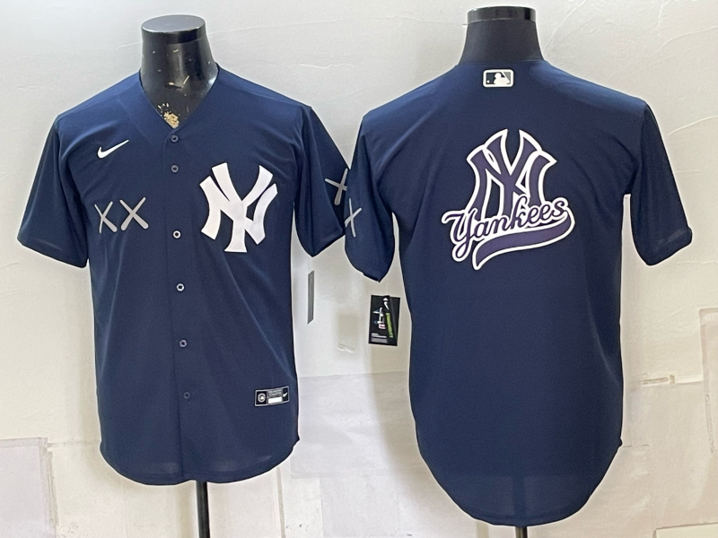 Men 2026 New York Yankees blank blue Nike MLB Jersey 0804005->new york yankees->MLB Jersey
